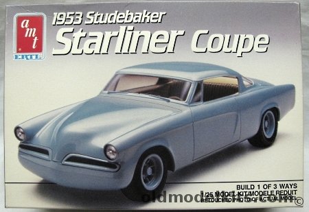 AMT 1/25 1953 Studebaker Commander Starliner 'Loewy Coupe' - 3 In 1 Kit - Stock / Custom / Racing, 6955 plastic model kit